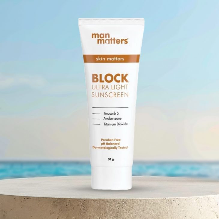 Man Matters Block Ultra Light Sunscreen