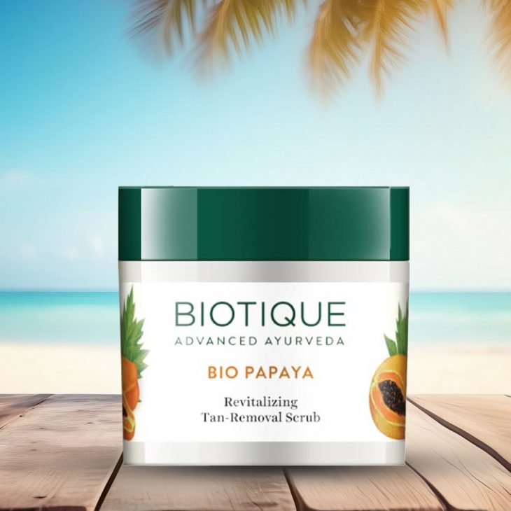 Biotique’s Papaya Tan Removal Face Scrub