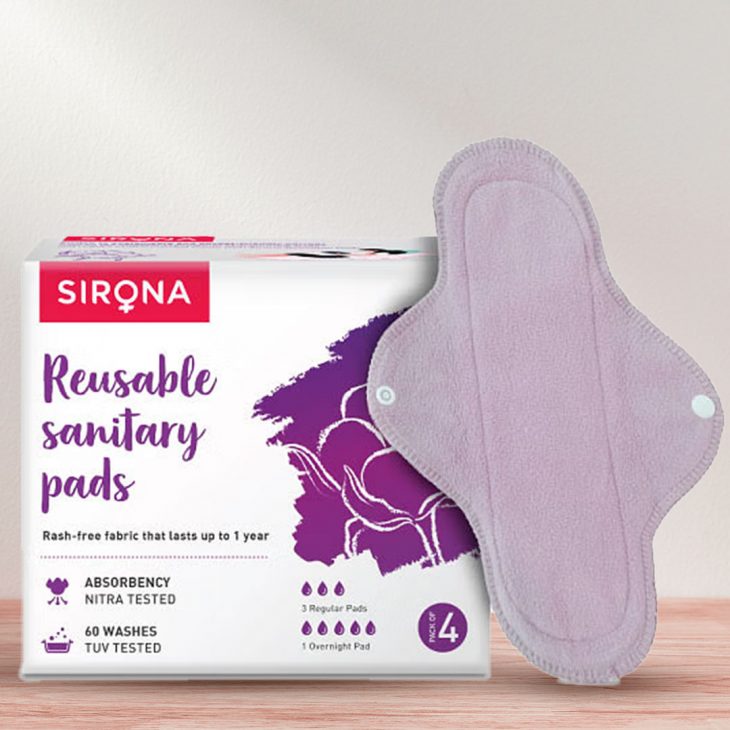 Sirona Reusable Sanitary Pads For Women