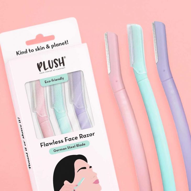 Plush face razors