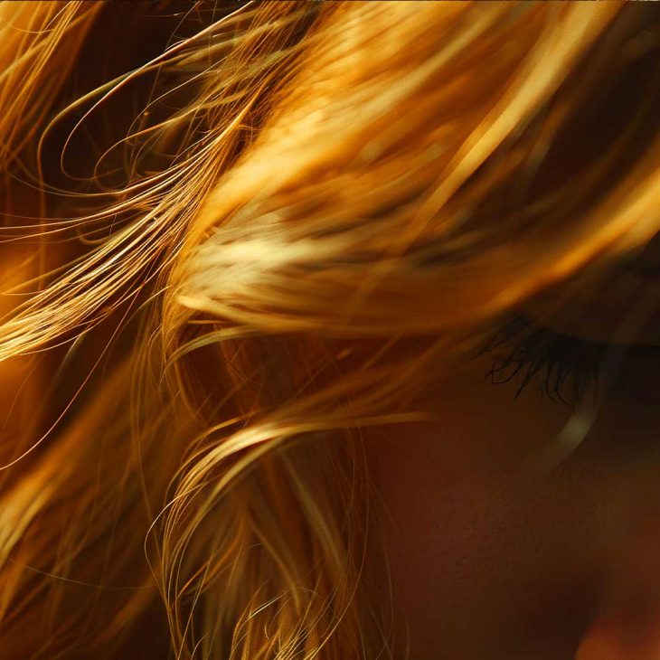 Woman with healthy hair