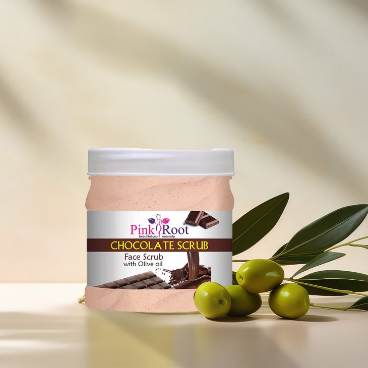 Pink Root Chocolate Face Scrub with Olive Oil