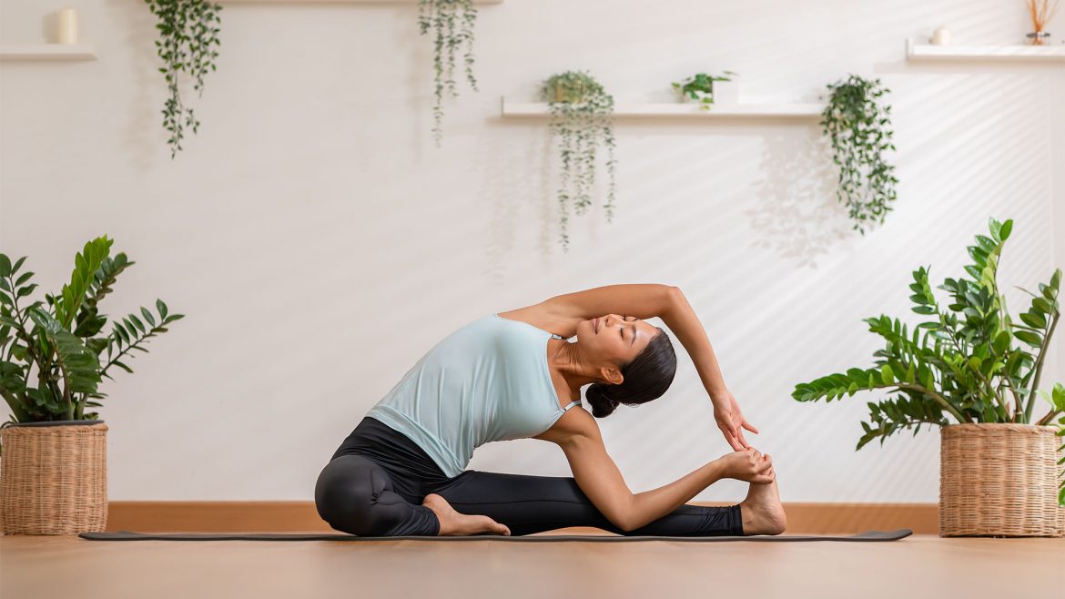 Woman doing yoga