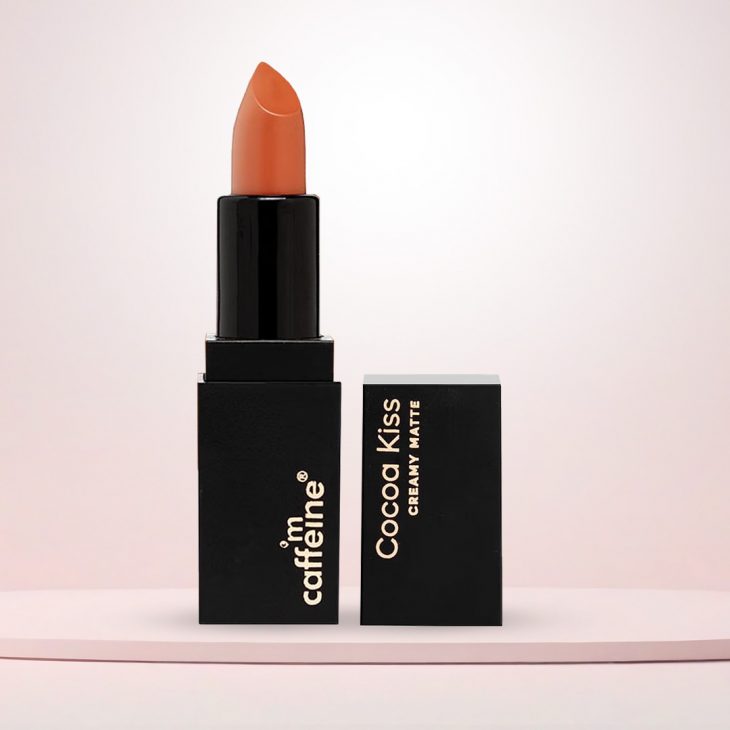 MCaffeine Cocoa Kiss Creamy Matte Nude Lipstick: Mocha Muse