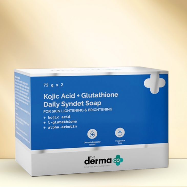 The Derma Co. Kojic Acid + L-Glutathione Daily Syndet Soap: