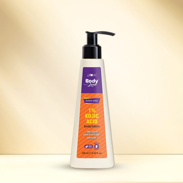 Plum BodyLovin’ Active-witty 1% Kojic Acid Body Lotion: 