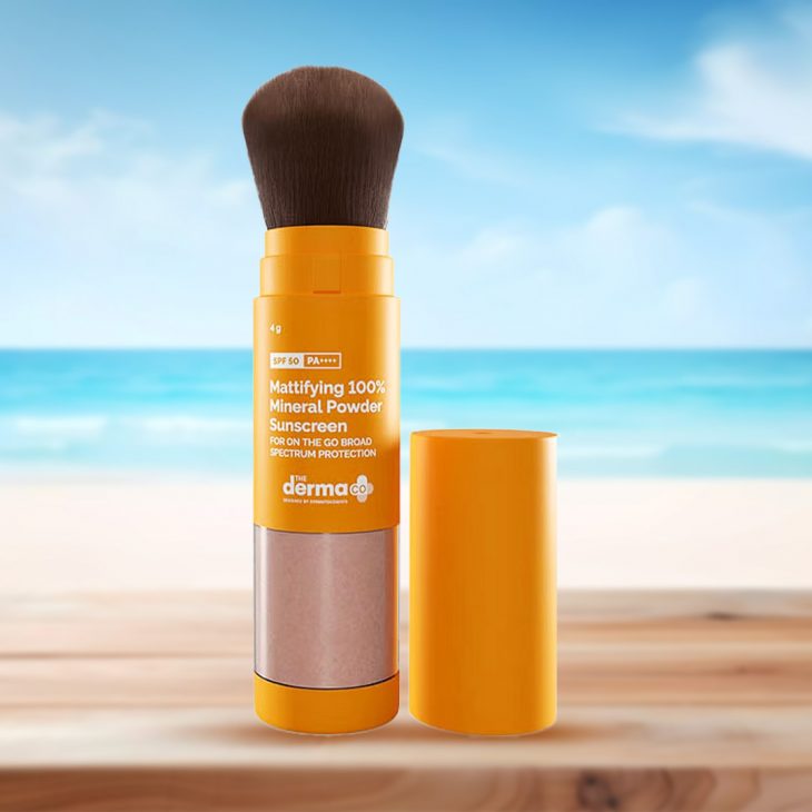 The Derma Co. Mattifying 100% Mineral Powder Sunscreen