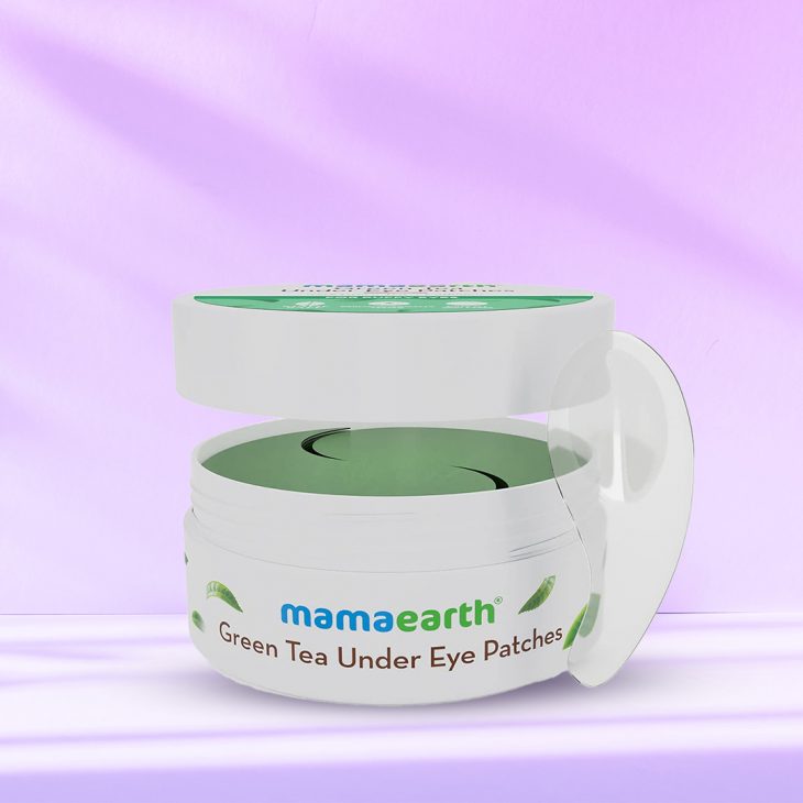 mamaearth Green Tea Under Eye Patches with Green Tea & Collagen