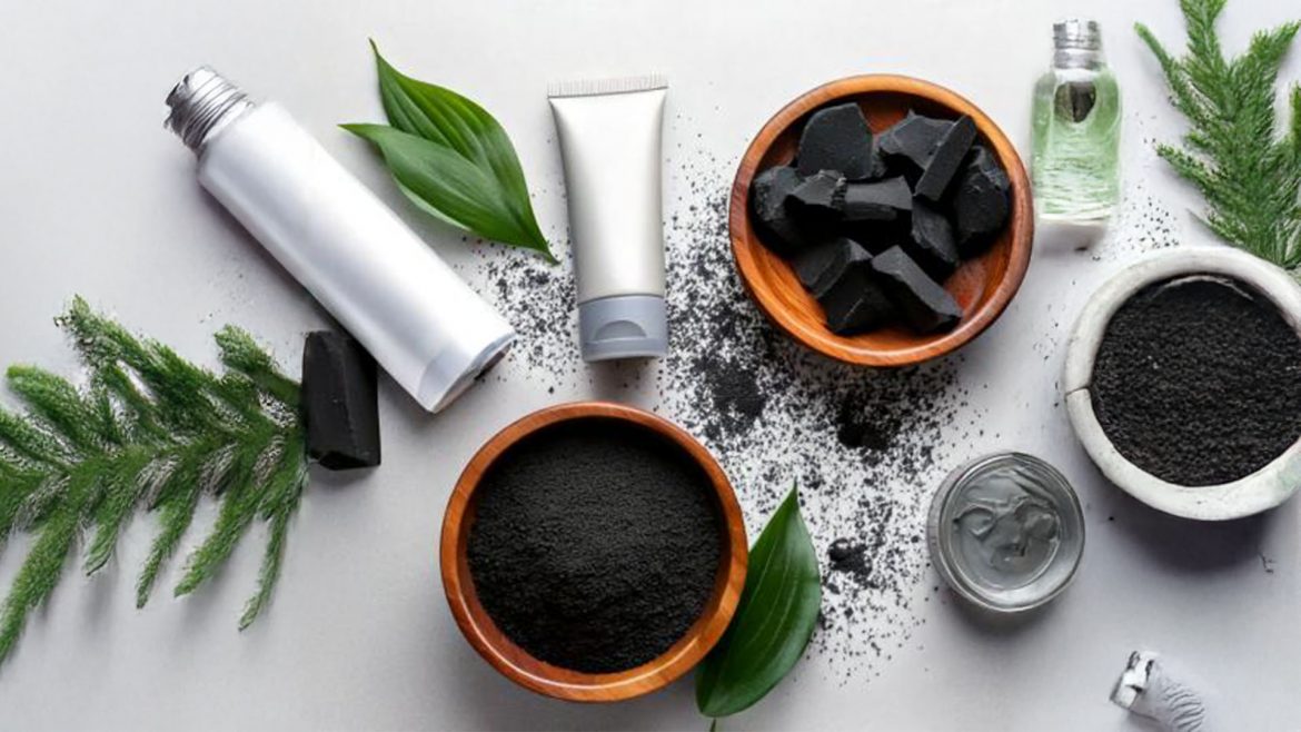 Charcoal infused skincare products