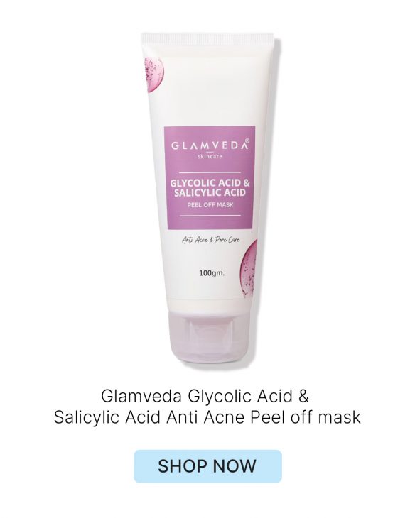 Glamveda Glycolic Acid & Salicylic Acid Anti Acne Peel off mask