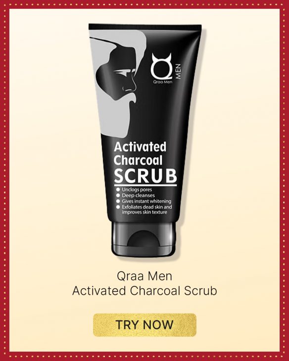 Qraa Men Activated Charcoal Scrub
