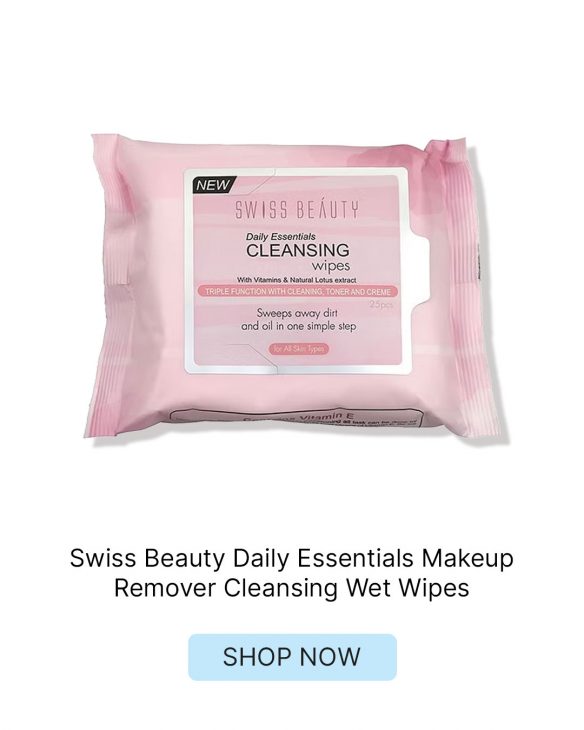 Swiss Beauty Daily Essentials Makeup Remover Cleansing Wet Wipes - Lotus