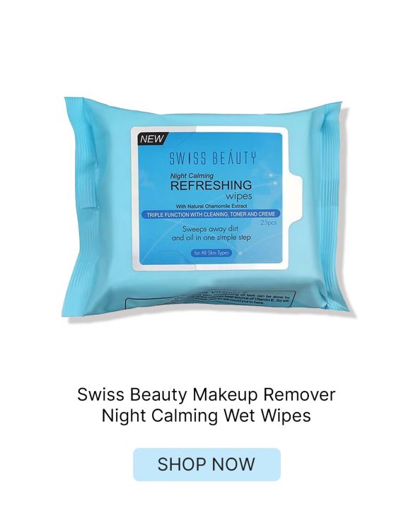 Swiss Beauty Makeup Remover Night Calming Wet Wipes