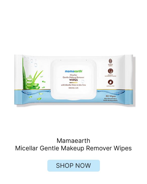 mamaearth Micellar Gentle Makeup Remover Wipes