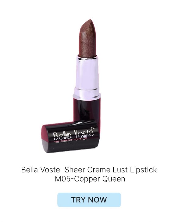 Bella Voste Sheer Creme Lust Lipstick M05-Copper Queen