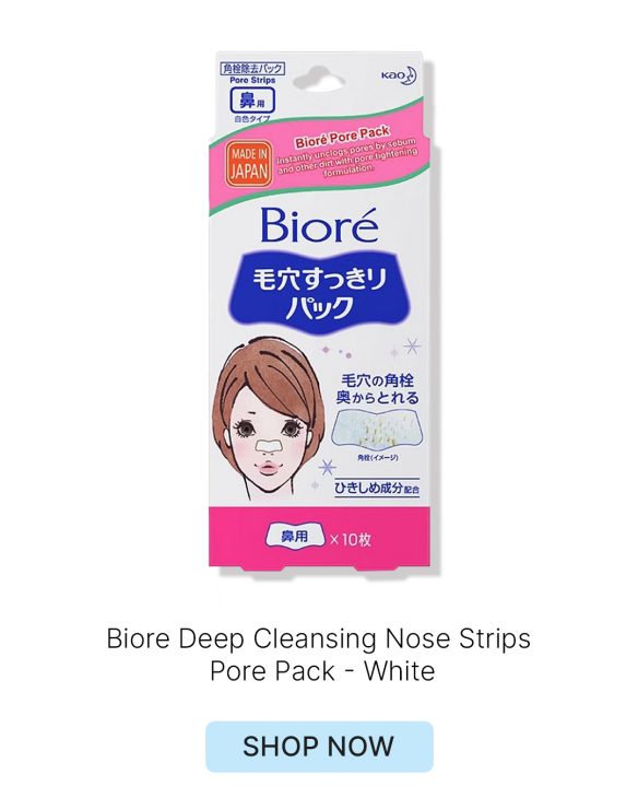 Biore Deep Cleansing Nose Strips Pore Pack - White