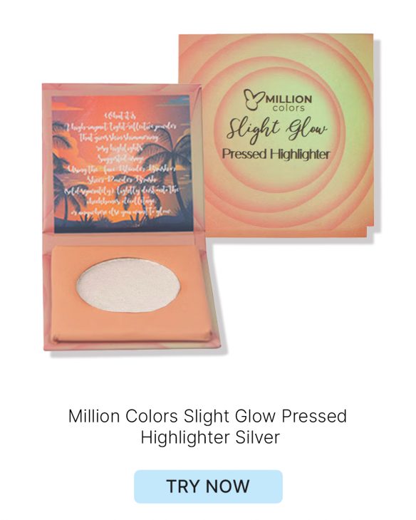 Million Colors Slight Glow Pressed Highlighter Silver