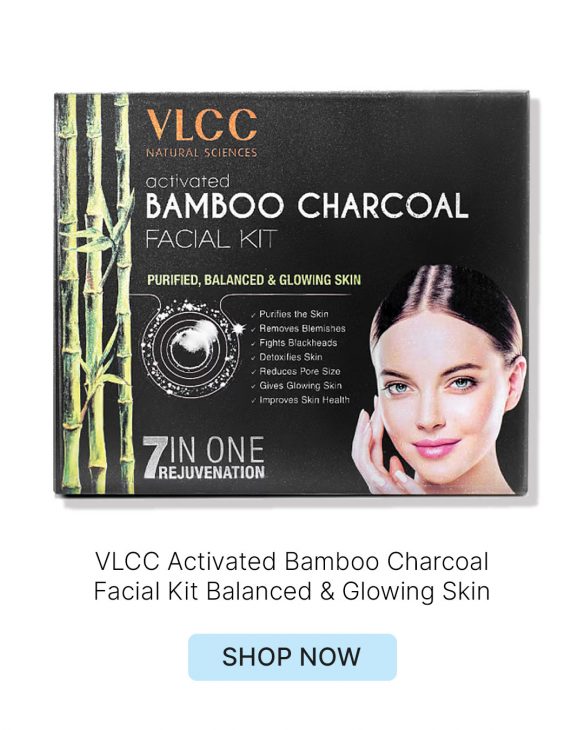 VLCC Activated Bamboo Charcoal Facial Kit – Ideal for Oily Skin