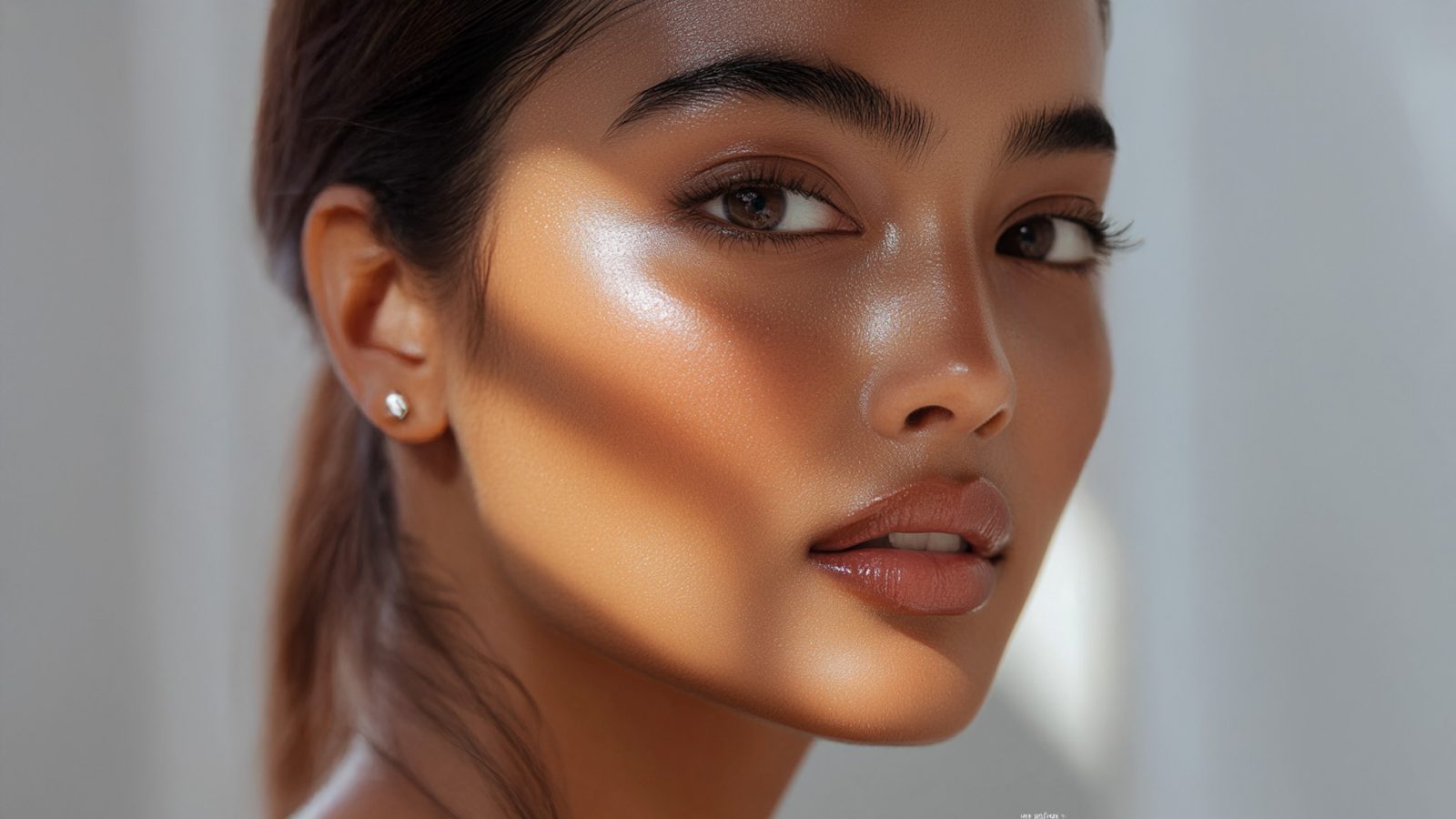 Woman with glowing skin