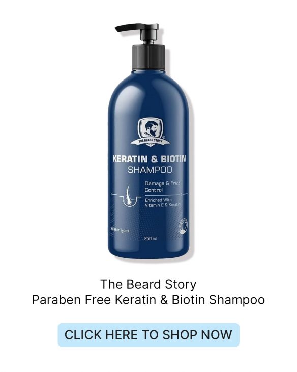 The Beard Story Paraben Free Keratin & Biotin Shampoo 