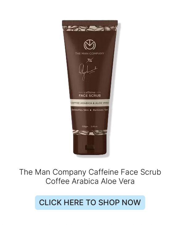 The Man Company Caffeine Face Scrub Coffee Arabica Aloe Vera