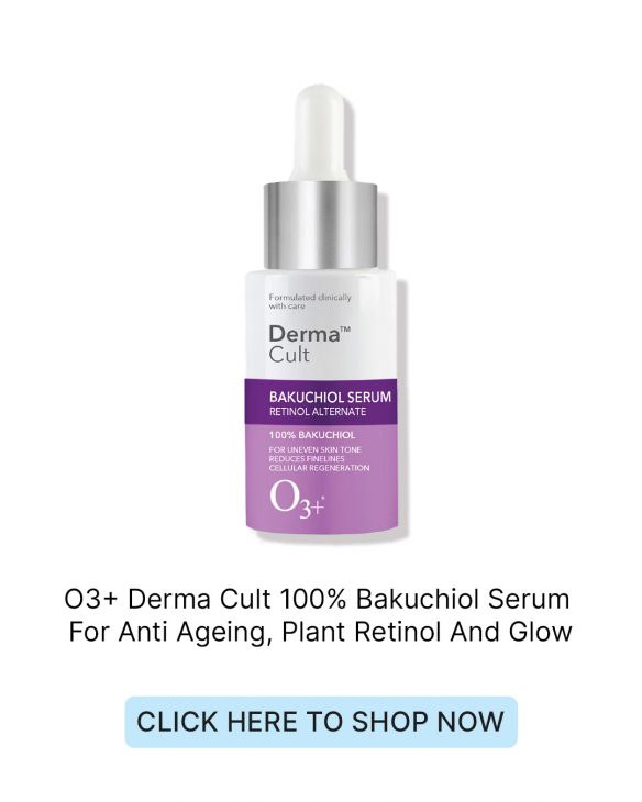 O3+ Derma Cult 100% Bakuchiol Serum For Anti Ageing, Plant Retinol And Glow