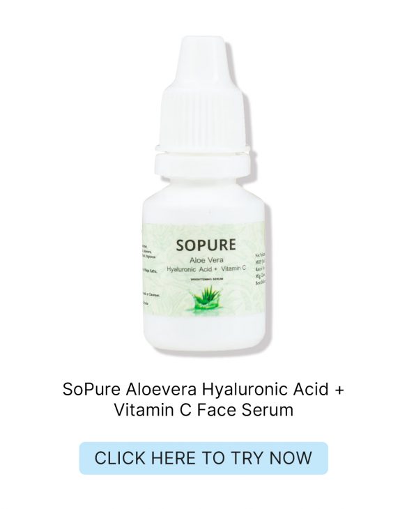 SoPure Aloevera Hyaluronic Acid + Vitamin C Face Serum